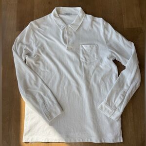 Sunspel Riviera Polo Long Sleeve